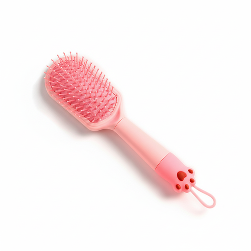 [52997B] CEPILLO TRENDY MANGO PATITA ROSA