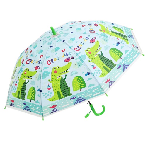 [53562] PARAGUAS TRENDY INFANTIL COCODRILOS VERDE