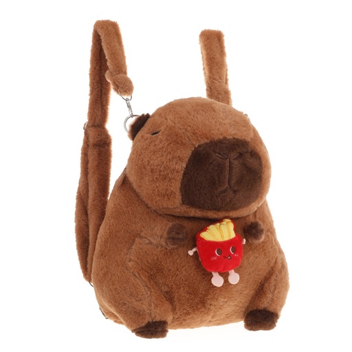 [53709] MOCHILA INFANTIL PELUCHE CAPYBARA PAPAS