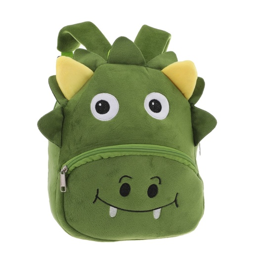 [53710] MOCHILA INFANTIL PELUCHE DINO VERDE