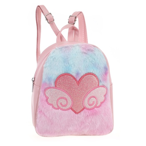 [53780] MOCHILA INFANTIL TRENDY CORAZON CON ALAS ROSA