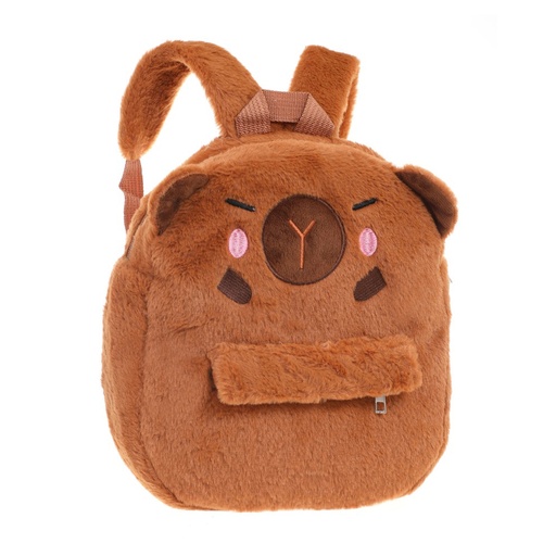 [53820] MOCHILA INFANTIL CAPYBARA CON BOLSILLO DELANTERO