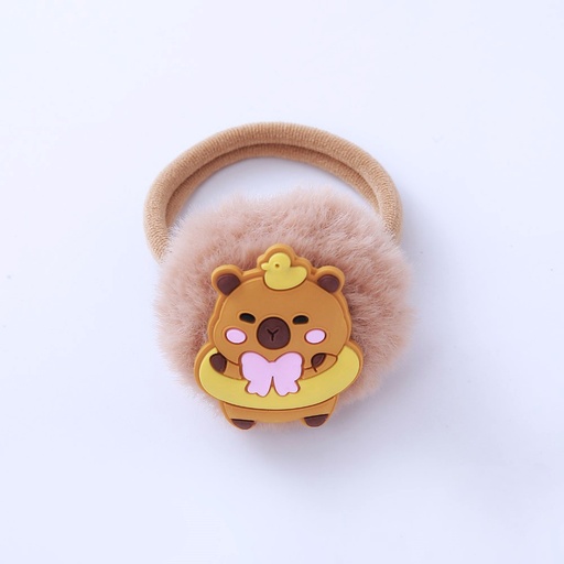 [45154] COLITA PARA EL PELO CON APLIQUE X 2 CAPYBARA