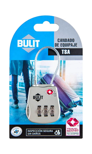 [CDB C3 35 TSA C] CANDADO BULIT DE EQUIPAJE TSA CON CABLE
