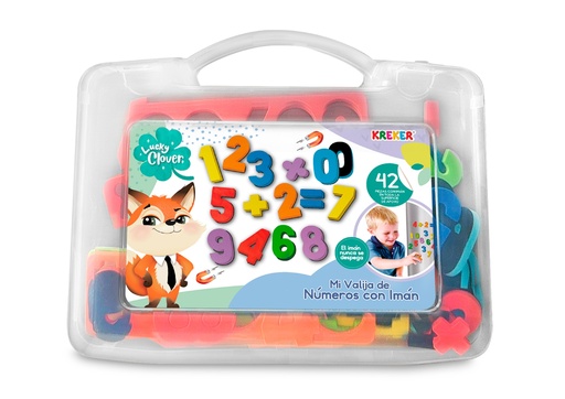 [229] VALIJA KREKER NUMEROS CON IMAN X 42 PIEZAS