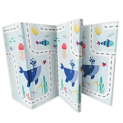 [9015] ALFOMBRA KREKER PLEGABLE Y REVERSIBLE 1.20X1.80 OCEANO