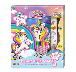 [5084] SET KREKER PARA PINTAR LOVE UNICORNS EL PODER DE LA CASCADA