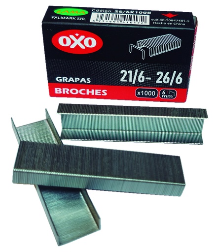 [26/6X1000] BROCHES OXO 21/6-26/6 X1000