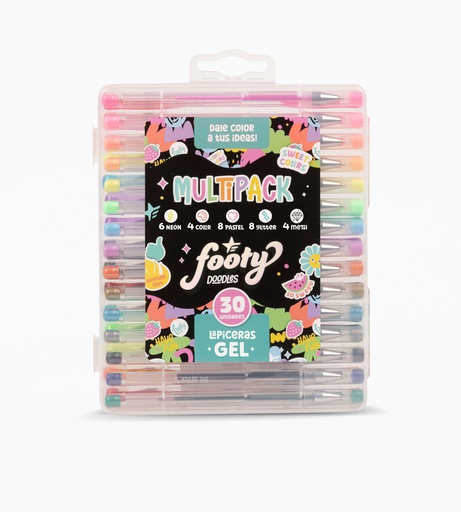 [LIB353] BOLIGRAFO FOOTY GEL MULTIPACK X30