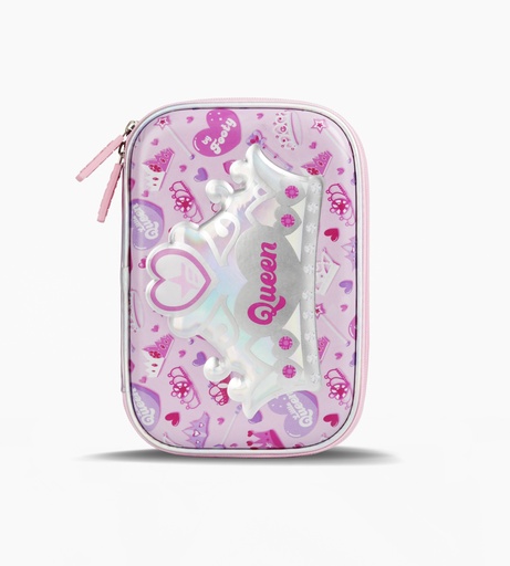 [F263074ROSA] CARTUCHERA FOOTY TERMOFORRADA CON UTILES INCLUIDOS ROSA