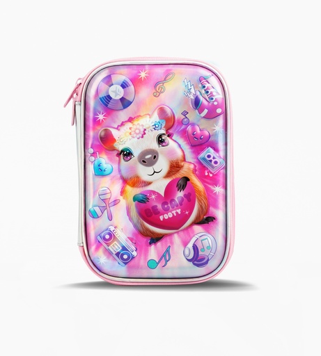 [F263064ROSA] CARTUCHERA FOOTY TERMOFORRADA CON UTILES INCLUIDOS ROSA