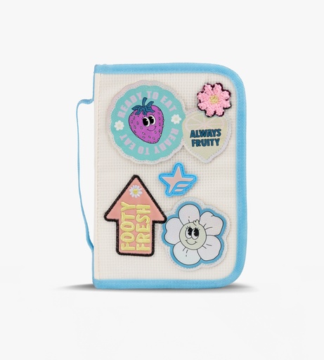 [F263034CRUDO] CARTUCHERA FOOTY RIGIDA 1 CIERRE CON INTERIOR DESPLEGABLE CRUDO