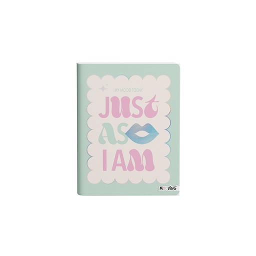 [1159268] CUADERNO MOOVING 16X21 TAPA FLEXIBLE COSIDO 48 HOJAS COOL