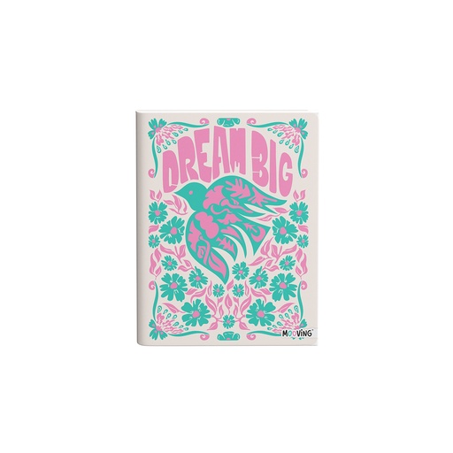 [1159270] CUADERNO MOOVING 16X21 TAPA FLEXIBLE COSIDO 48 HOJAS MYSTIC
