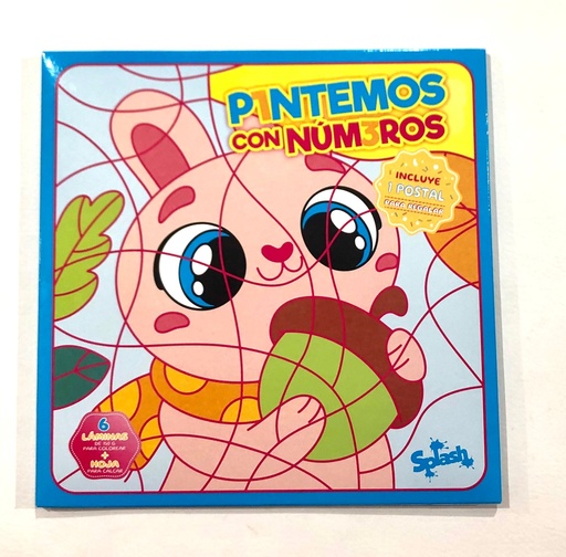 [11001] LAMINA PARA COLOREAR SPLASH PINTAMOS CON NUMEROS