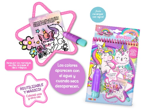 [5078] JUEGO KREKER PINTA CON AGUA UNICORNIO