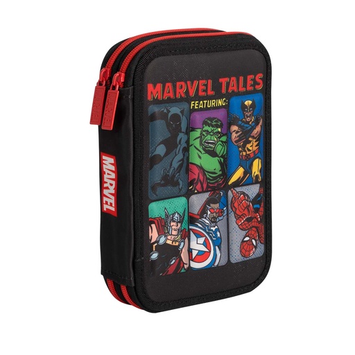 [1521208] CARTUCHERA MOOVING TEXTIL 2 PISOS MARVEL