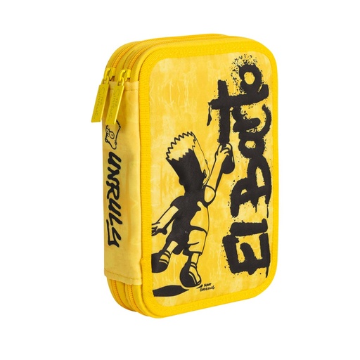 [1521196] CARTUCHERA MOOVING TEXTIL 2 PISOS SIMPSONS