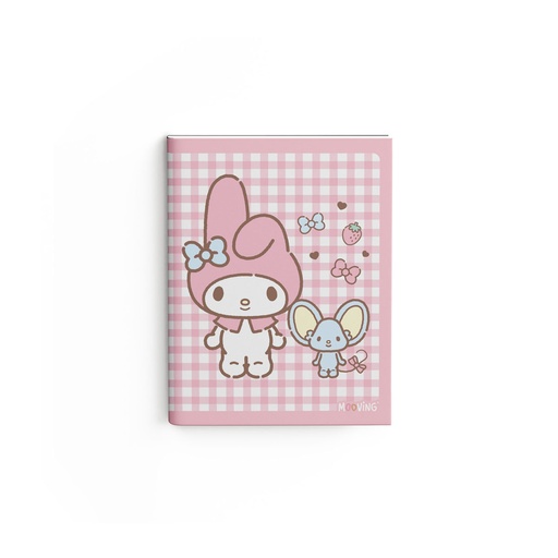 [1202261] CUADERNO MOOVING 16X21 TAPA FLEXIBLE ABROCHADO 48 HOJAS MY MELODY
