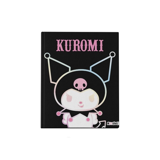 [1224255] CUADERNO MOOVING 19.5X24 TAPA DURA COSIDO 48 HOJAS KUROMI