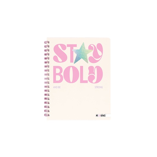 [1205268] CUADERNO MOOVING 16X21 TAPA DURA CON ESPIRAL 80 HOJAS COOL