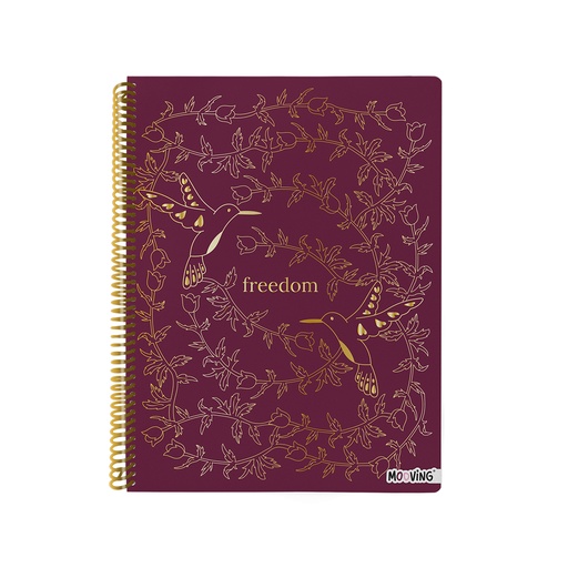 [1208269] CUADERNO MOOVING A4 UNIVERSITARIO 80 HOJAS BOHO
