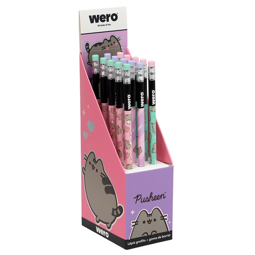 [WE4354] LAPIZ WERO CON GOMA X15 PUSHEEN