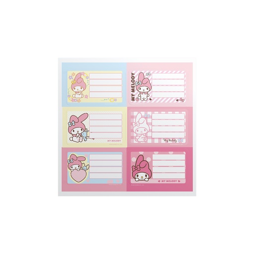 [1301261] ETIQUETAS MOOVING 2 PLANCHAS X6 MY MELODY
