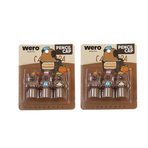 [WE4251] CAPUCHON PARA LAPIZ WERO X3 CAPYBARA