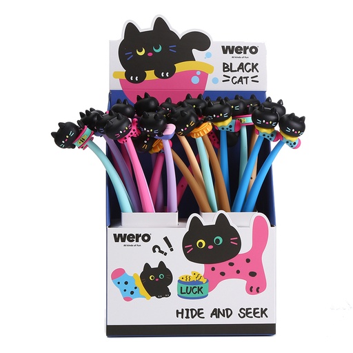 [WE4287] BOLIGRAFO WERO FLEXIBLE X1 BLACK CAT