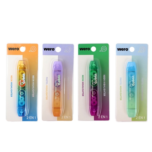 [WE4374] CORRECTOR WERO CINTA 2 EN 1 NEON