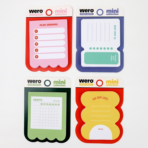 [WE4379] NOTAS ADHESIVAS WERO BLISTER X1 MINI COLLECTION