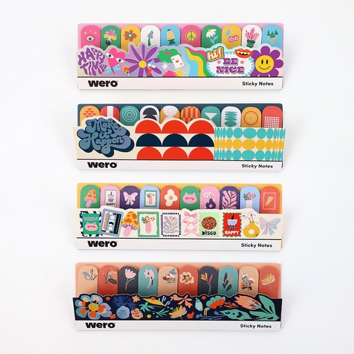 [WE4381] SEÑALADORES WERO MY HOBBIES, HAPPY TIME, BOUQUET Y SPACE