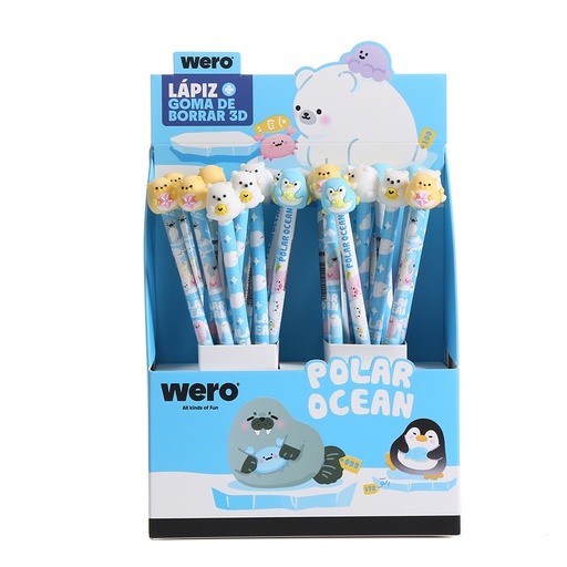 [WE4299] LAPIZ WERO CON TOPER POLAR OCEAN X1