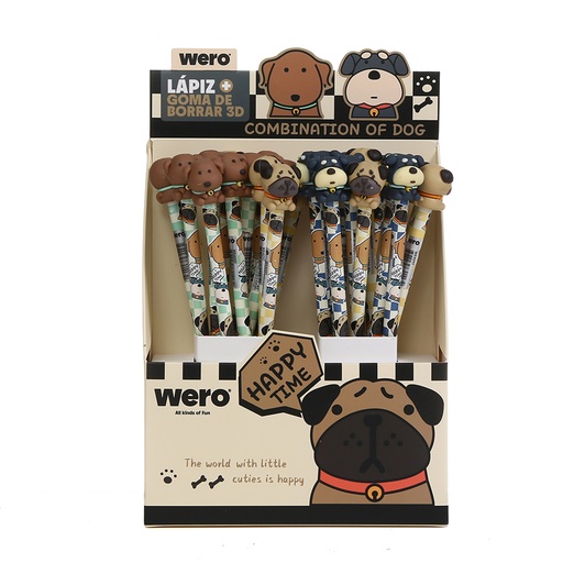 [WE4297] LAPIZ WERO CON TOPER DOGS X1