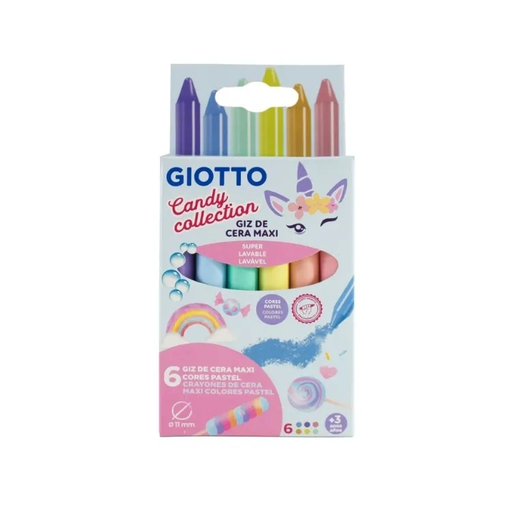 [203002ES] CRAYON GIOTTO X6 PASTEL CANDY COLLECTION