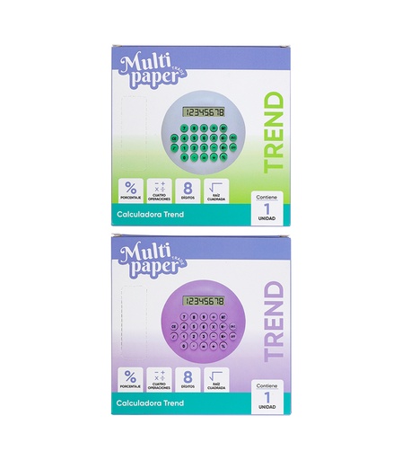 [26-CAL03] CALCULADORA MP 8 DIGITOS TREND
