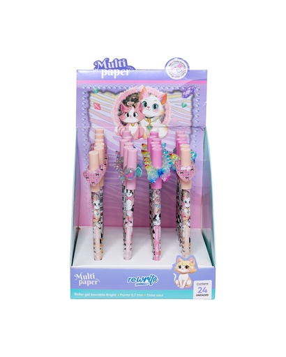 [26-93] BOLIGRAFO MP ROLLER GEL BORRABLE REWRITE BRIGHT X1