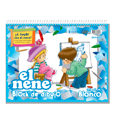 [210531] BLOCK EL NENE Nº5 ESPIRALADO 24 HOJAS BLANCO