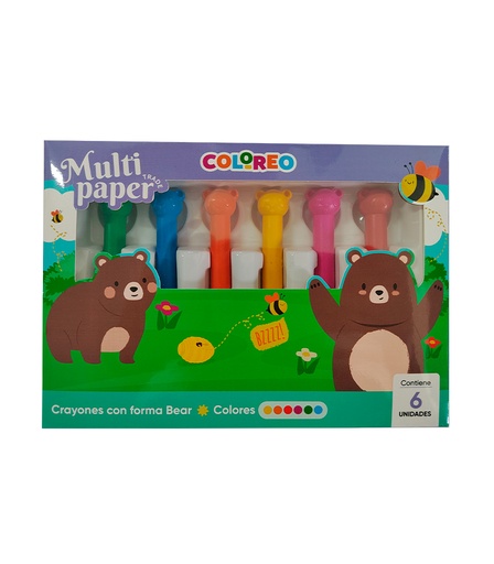 [CRA-03] CRAYONES MP CON FORMA BEAR X6