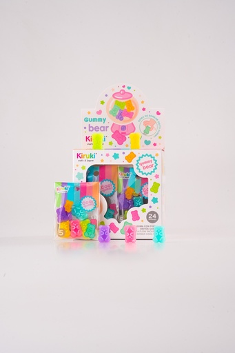 [170013] GOMA KIRUKI CON FORMA OSITOS GUMMY X24