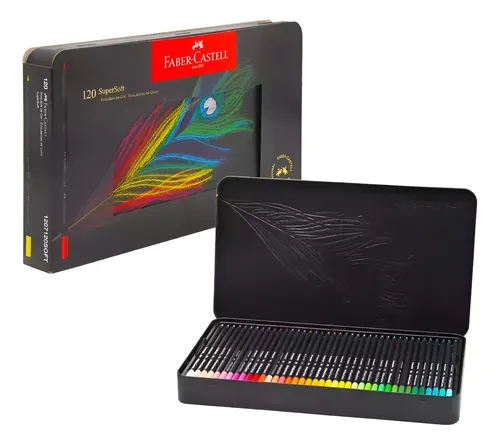 [210743] PINTURITAS FABER ECOLAPICES SUPERSOFT ESTUCHE METAL X 120 COLORES SURTIDOS