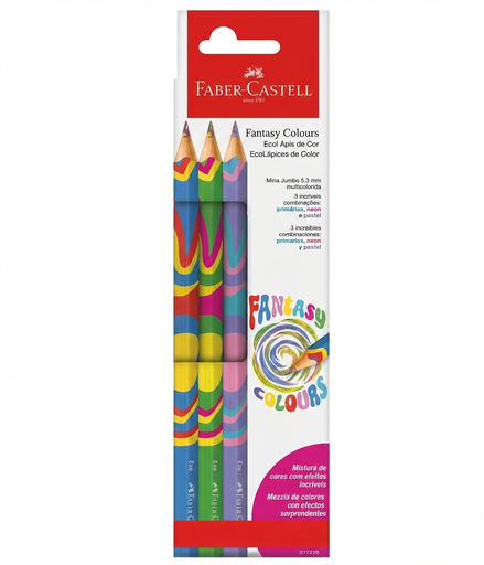 [315220] PINTURITAS FABER ECOLAPICES FANTASY COLOURS X3 COLORES