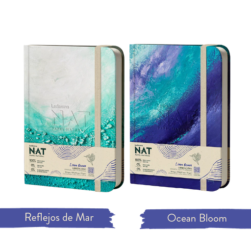 [9000681] LIBRETA NAT OCEAN 3 EN 1 16X21 96 HOJAS RAYADA, LISA Y PUNTEADA