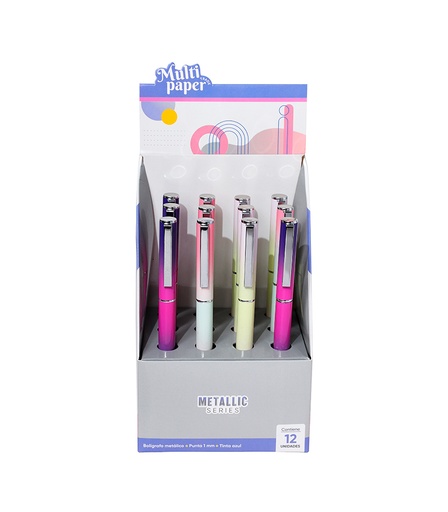 [26-118] BOLIGRAFO MP METALICO CON CAPUCHON RADE X12