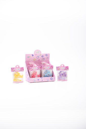 [200014] SET DE COLITAS + HEBILLAS KIRUKI PARA EL PELO X6