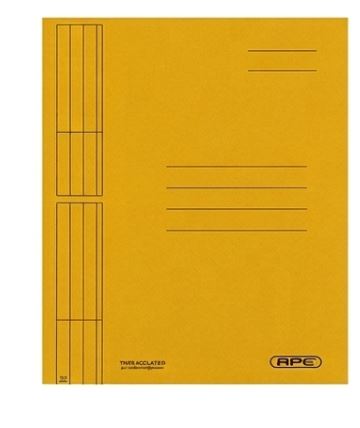 [52451] CARPETA 3 SOLAPAS OFICIO F/40 X25 AMARILLO