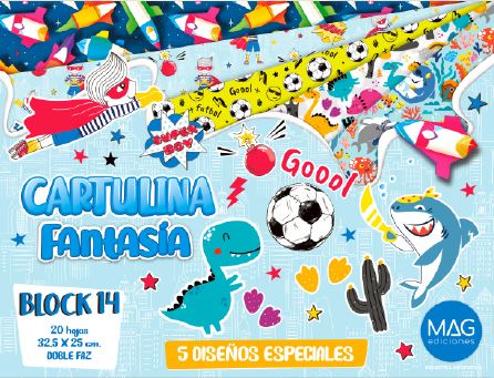 [0114] BLOCK MAG CARTULINA FANTASIA 20 HOJAS GOOOL