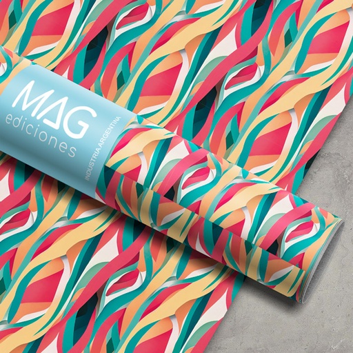 [13-5143-00] PAPEL PARA REGALO MAG 70X100 X 10 5143 WAVE