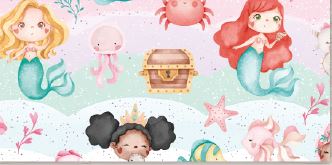 [MAG6140] CARTULINA DECORADA MAG X10 6140 SIRENITA